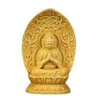 Amazon｜ツゲの木仏像無垢材彫刻彫刻ロッカーボックス彫刻装飾｜仏像